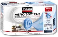 Rubson navulling voor ontvochtiger AERO 360, doos van 4 tabs van 450 gram, neutraal