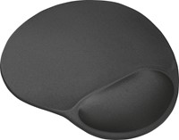 Trust BigFoot muismat met gel polssteun, zwart