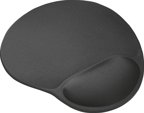 Trust BigFoot muismat met gel polssteun, zwart