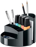 Han pennenbak met 9 vakjes Rondo, zwart-2