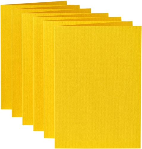 Correspondentiekaart Papicolor dubbel 105x148mm dottergeel pak à 6 stuks-3