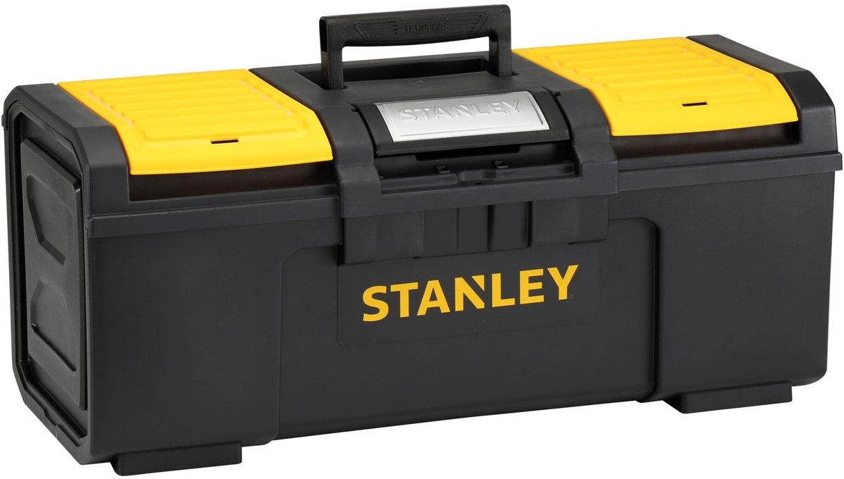 abortus Trend mini Stanley gereedschapskoffer 24 duim met automatische vergrendeling,  geel/zwart One-Stop-Office-Shop.nl