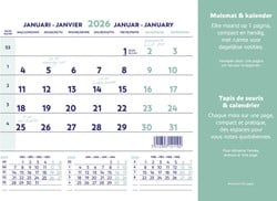 Brepols muismatkalender, ft 23X18 cm, Nederlands-Frans, 2026