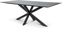 Tafel rechthoek mango houten blad met spinpoot-2