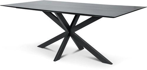 Tafel rechthoek mango houten blad met spinpoot-2
