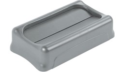 Rubbermaid deksel voor afvalcontainer Slim Jim, tuimeldeksel, grijs