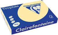 Clairefontaine Trophée Pastel, gekleurd papier, A3, 80 g, 500 vel, kanariegeel