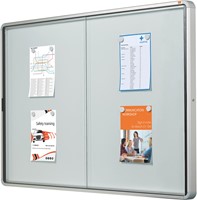 Nobo Premium Plus binnenvitrine, schuifdeuren met hoekslot, magnetisch, 18 x A4-2