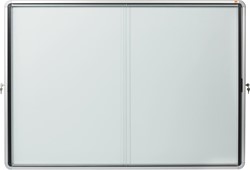 Nobo Premium Plus binnenvitrine, schuifdeuren met hoekslot, magnetisch, 18 x A4