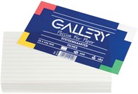 Gallery witte systeemkaarten, ft 7,5 x 12,5 cm, gelijnd, pak van 100 stuks