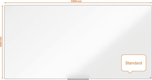 Nobo Impression Pro magnetisch whiteboard, gelakt staal, ft 240 x 120 cm-2