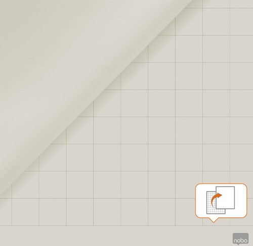 Nobo flipchartpapier standaard, ft 65 x 95 cm, blanco/geruit, rol van 50 vel-2