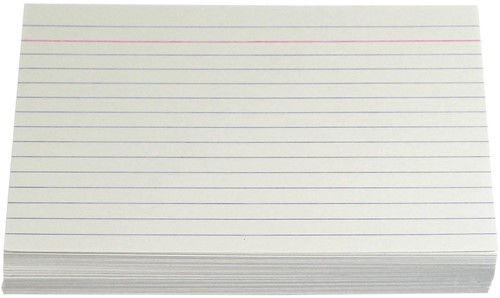 Gallery witte systeemkaarten, ft 10 x 15 cm, gelijnd, pak van 100 stuks-2