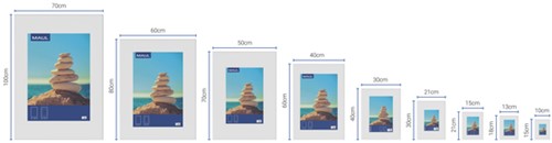 Fotolijst MAUL design 30x40cm aluminium frame zilver-2