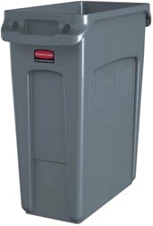 Rubbermaid afvalcontainer Slim Jim, 60 liter, grijs