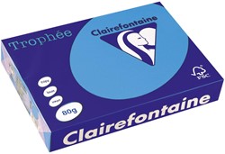 Clairefontaine Trophée Intens, gekleurd papier, A4, 80 g, 500 vel, koningsblauw