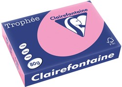 Clairefontaine Trophée gekleurd papier, A4, 80 g, 500 vel, felroze
