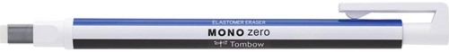 Tombow gum pen MONO zero, met rechthoekige punt, navulbaar, wit lichaam