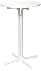 Inklapbare Statafel Berlin - Wit - 70 cm Ø