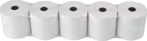 Thermorol BPA-vrij, ft 57 mm, diameter +- 65 mm, asgat 12 mm, lengte 50 meter