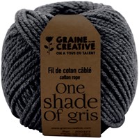 Graine Créative Macramé touw, ft 2,5 mm x 80 m, antracietgrijs-2