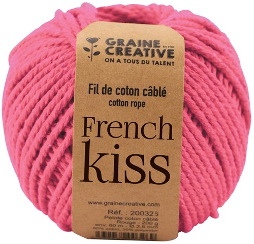 Graine Créative Macramé touw, ft 2,5 mm x 80 m, roze