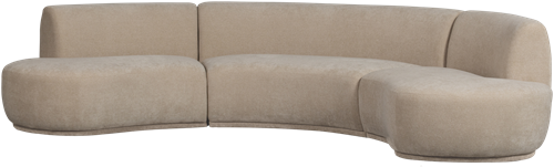 Bank Batavier half rond naturel
