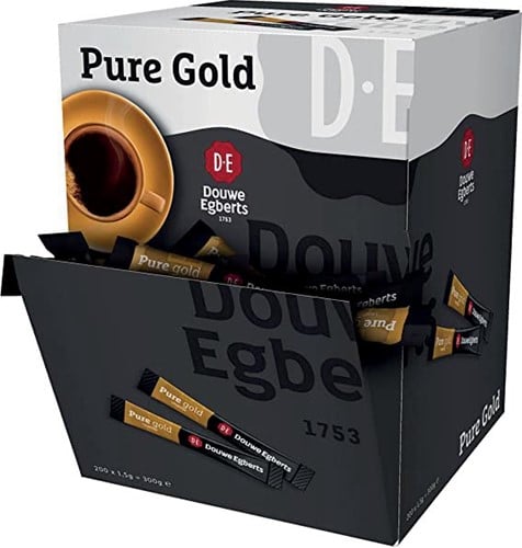 Douwe Egberts instant koffie Pure Gold, doos van 200 stuks
