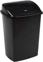 Vuilbak met swing deksel 4,45 l, zwart