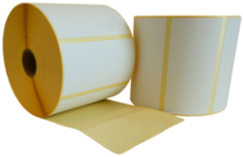 Etiket 100x100mm met 76mm kern permanent 1.500 etiketten/rol 1 rol