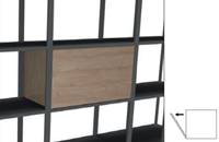 Flexwall inbouw opbergelement 36x76 1-vak met 1 klapdeur