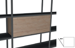 Flexwall inbouw opbergelement 36x115 1-vak met 1 klapdeur