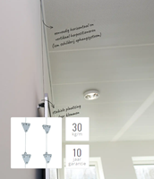 Whiteboard ophangset zonder schroeven in wand