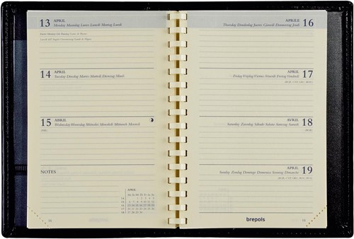 Brepols agenda Delta Genova 6-talig, blauw, 2026-2