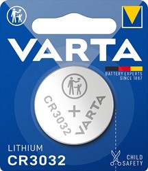 Varta knoopcel Lithium CR3032, blister van 1 stuk