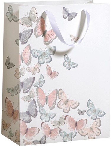 Geschenkzak Tender Butterflies, L, 33,5 x 26 x 13,5 cm
