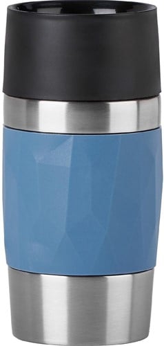 Emsa Travel Mug Compact thermosbeker, 0,3 l, blauw