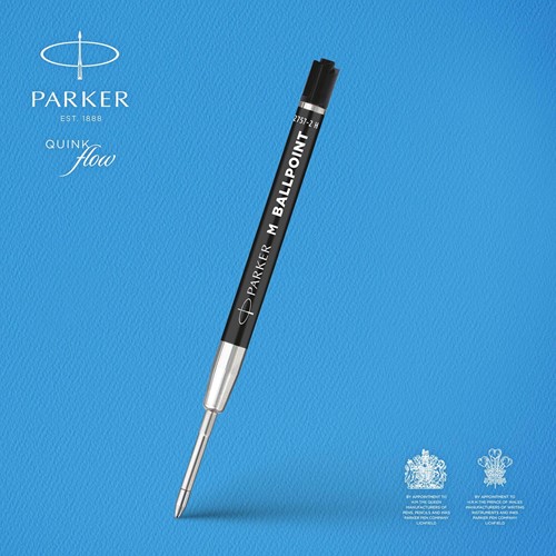 Parker ECO balpen navulling, medium, zwart, 20 stuks-2