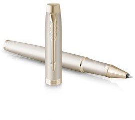 Parker IM Monochrome roller Champagne, fijn, giftbox