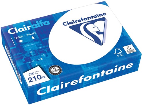 Clairefontaine Clairalfa presentatiepapier ft A4, 210 g, pak van 250 vel