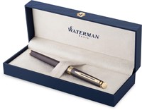 Waterman Hémisphère Metalic roller, fijn, zwart GT, giftbox-2