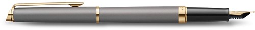Waterman Hémisphère Metalic vulpen, medium, grijs GT, giftbox