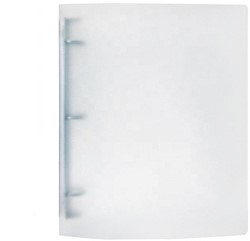 Ringmap, ft A4, rug van 16 mm, transparant, 4 ringen