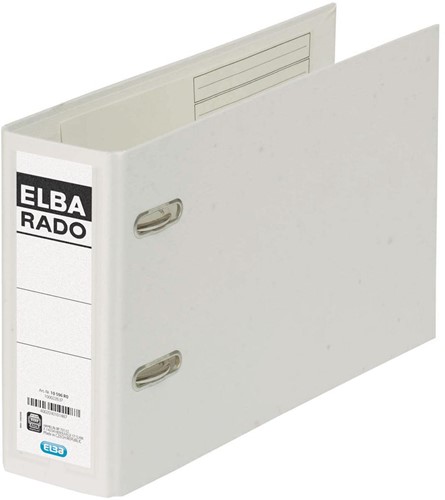 Elba Rado Plast ordner voor ft A5 dwars, wit, rug van 7,5 cm