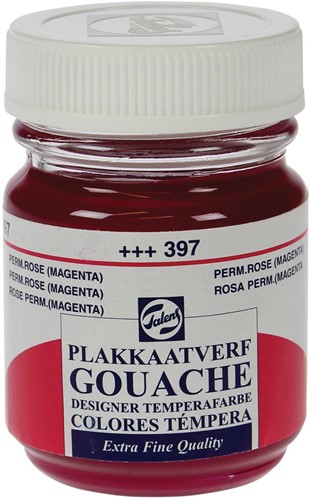 Talens plakkaatvef Extra Fijn flacon van 50 ml, permanentroze (magenta)