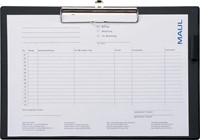 MAUL klemplaat A4 liggend zwart-2