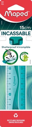 Maped lat Flex onbreekbaar 15 cm, met dubbele graduatie-3