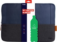 Trust laptop sleeve voor 16 inch laptops, blauw-3