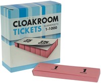Nummer-/ garderobeblokken roze