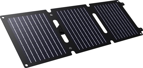 Trust Zuny opvouwbaar zonnepaneel, ideaal voor het opladen van smartphones en tablets, 20 W